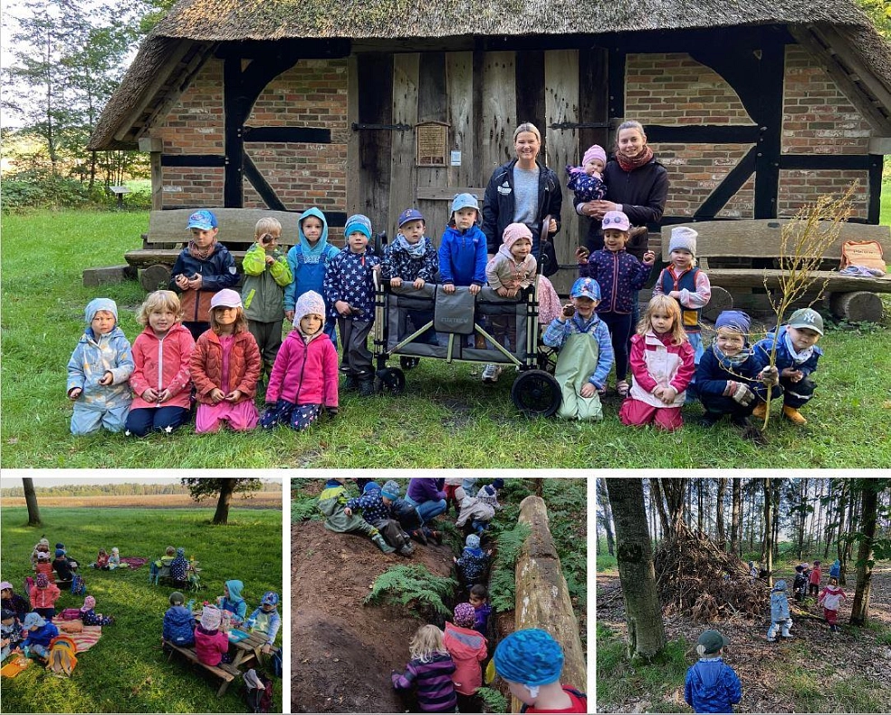 Kindertagesstätte Zwergenhöhle Waldtage 2023 © Samtgemeinde Fintel