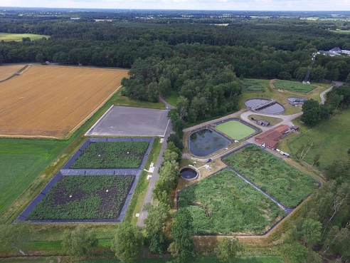 Luftbild der gesamten Abwasserreinigungsanlage © Samtgemeinde Fintel